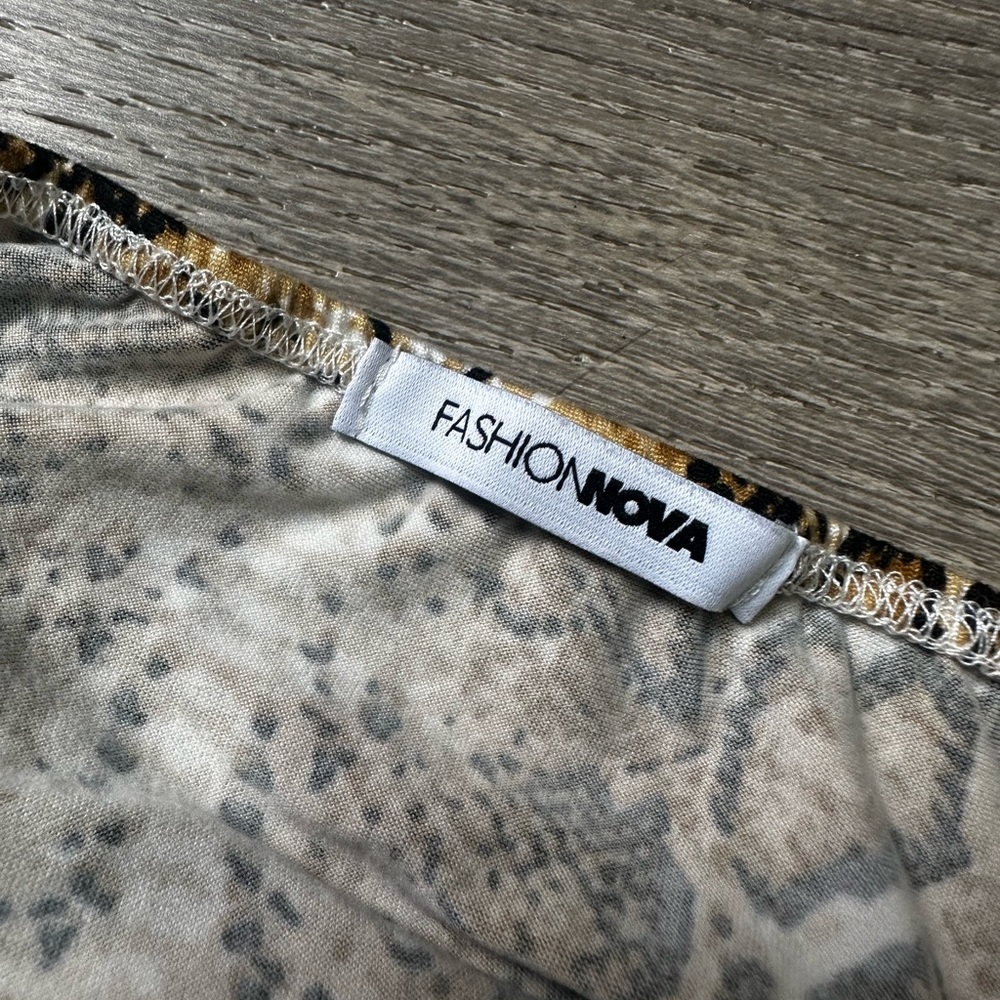 Fashion Nova Snakeskin Bodysuit - Picture 3 of 4